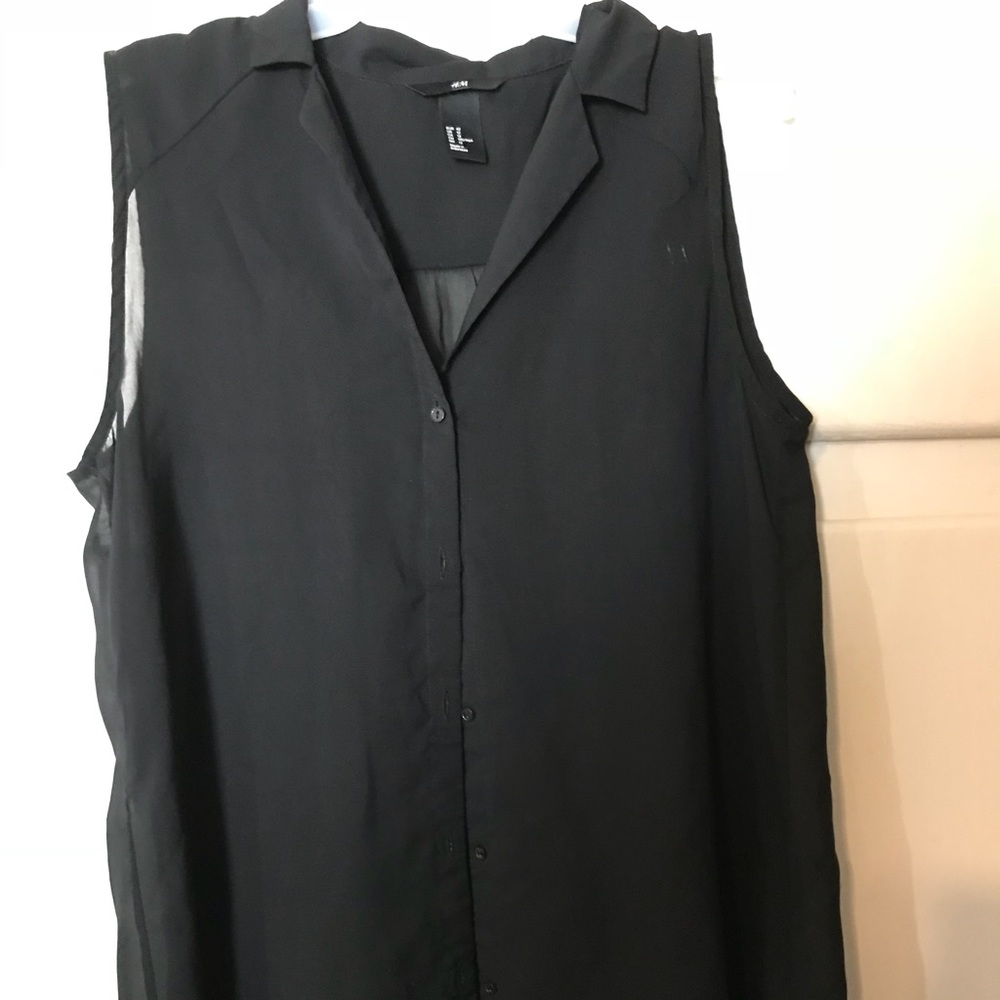 H & M sheer blouse